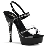 Туфли для стриптиза DIAMOND-639 черный/черный